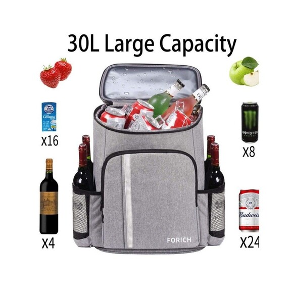 FORICH Backpack Cooler Leakproof Insulated Waterproof Backpack Cooler Bag - Picture 3 of 6
